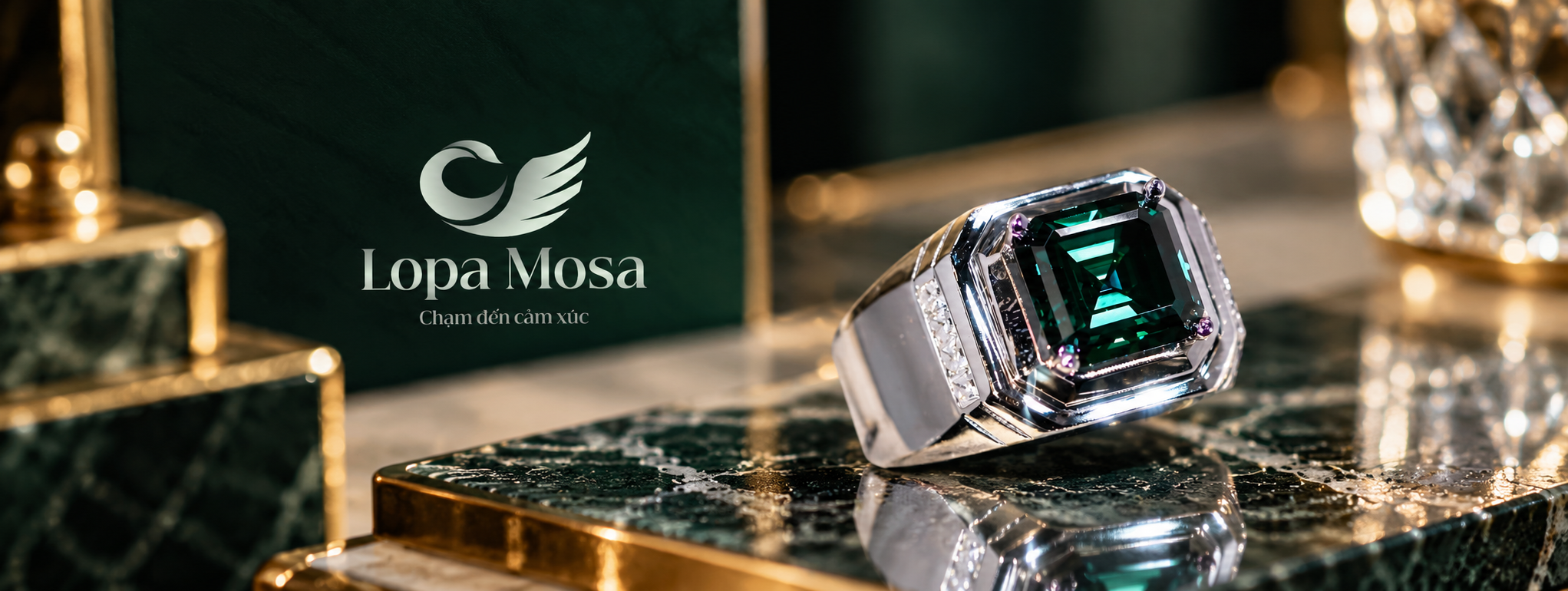 Nhẫn chủ Moissanite